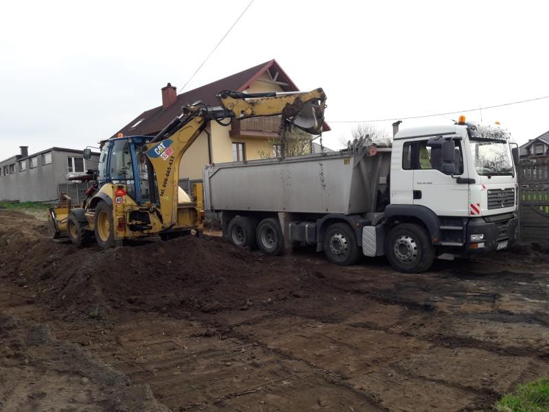 transport i sprzedaż ziemi